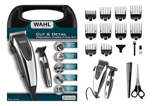 Wahl Set Cortapelos Cut & Detail Wahl 18 Piezas