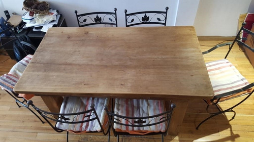 Mesa Rustica De Madera Maciza