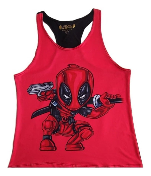 Codi Deadpool diseño de Cara Camiseta Color Rojo 