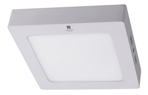 Plafón Led Novalucce Grace Slim Cuadrado - 24w -luz Cálida