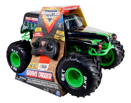 Carro Monster Jam Grave Digger Con Control Remoto