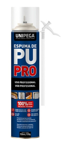 Espuma De Poliuretano Expandido Unipega Por 750 Cc