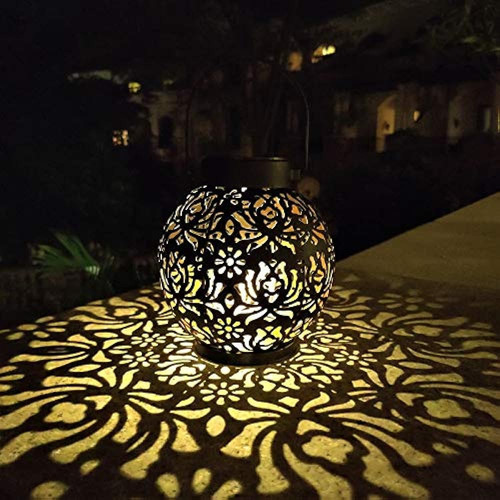 Paquete De 2 Luces De Farol Colgantes Solares Para Exteriore