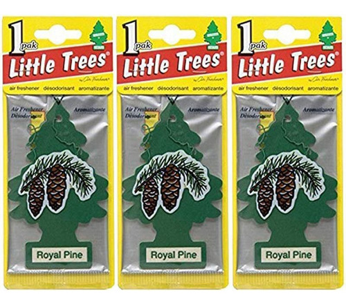Kit De Aromatizante Little Trees Royal Pine Com 3 Unidades