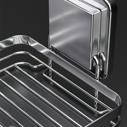 Saboneteira de Parede Porta Sabonete Aço Inox Cor Prateado