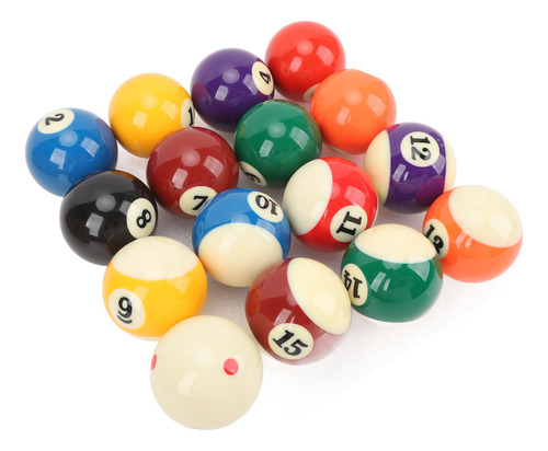 Juego De 16 Bolas De Billar De Repuesto De Resina, 2.25 PuLG