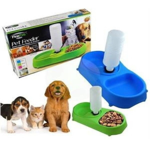 Alimentador De Mascotas Perros Y Gatos Pet Feeder Fine Pet