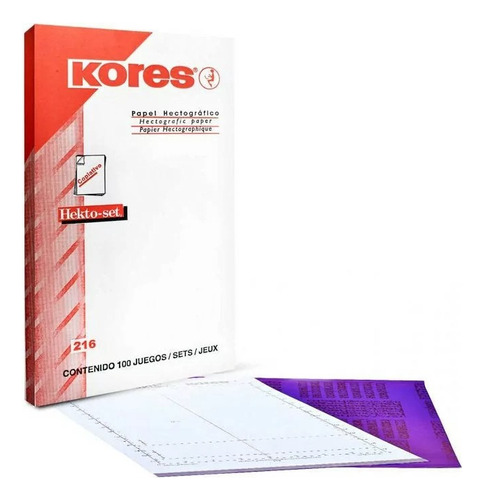 Papel Hectografico Kores X 5 Unidades Tatuaje