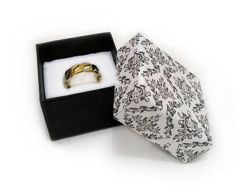 Imagen 3 de 4 de Pack De 24 Cajas Para Anillos, Aros O Joyas Estilo Damasco
