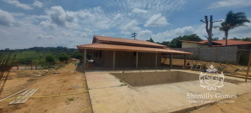 Imagem 1 de 14 de 1.200 M², Chácara Em Fase De Acabamento, 03 Dormitórios E Piscina !!