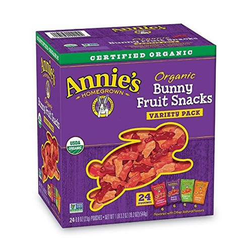 De Snacks De Frutas Orgánicas Conejito De Annie, Variety Pac