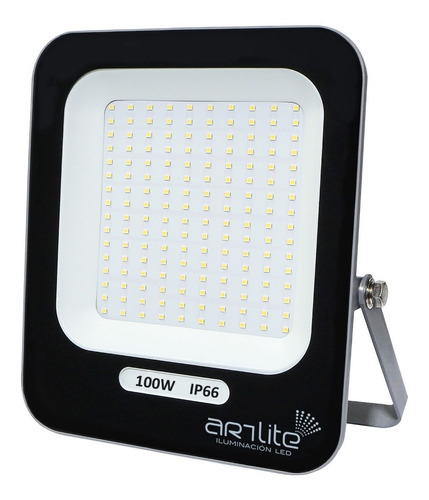 Reflector Lámpara Led 100w Uso Exterior Ip66 Luz Blanca Color de la carcasa Gris oscuro