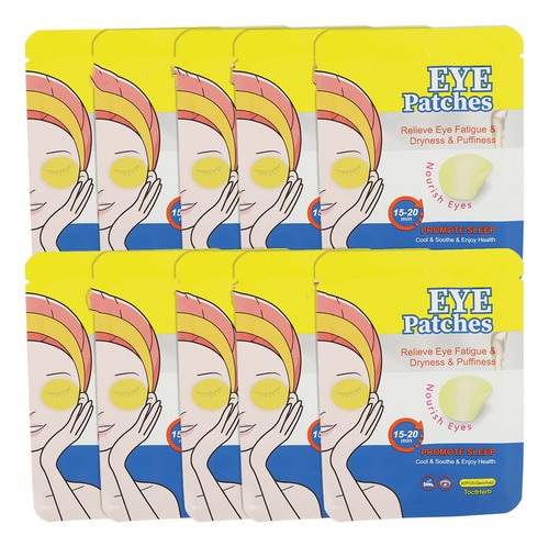 Parche Protector Ocular, 10 Pares, Compresas Frías A Base De