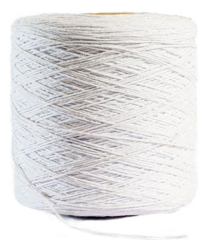 Barbante Ou Linha Para Crochê Colorido Nº 8 - Branco