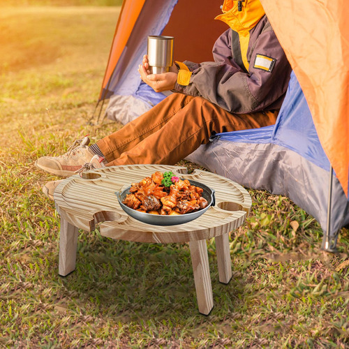 H Mesa De Picnic Portátil, Mesa Baja De Picnic, Accesorios