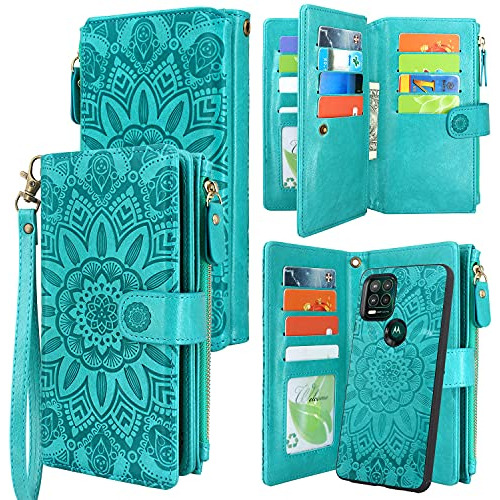 Funda Cartera Para Motorola Moto G Stylus 5g (2021) Flower (