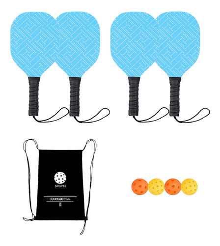 4 Raquetas De Pickleball Con Agarre Cómodo, Raquetas De