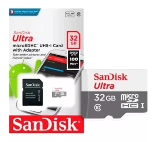 Tarjeta de Memoria Micro SD de 32GB SanDisk Ultra SDSQUNR-032G-GN3MA -  Compras HY