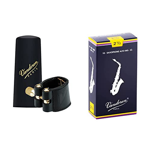 Vandoren Lc27p Ligadura De Cuero Y Tapa De Plástico Para Sax