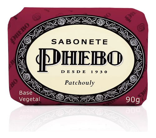  Sabonete Em Barra Phebo Vegetal 90g - Patchouly