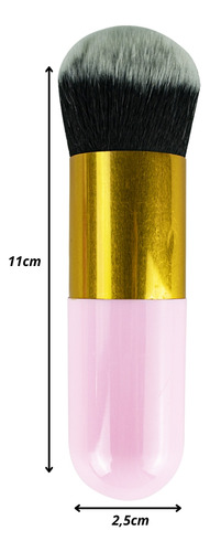 Pincel Pompom Espanador Maquiagem Base Blush Pó Unha Acrigel