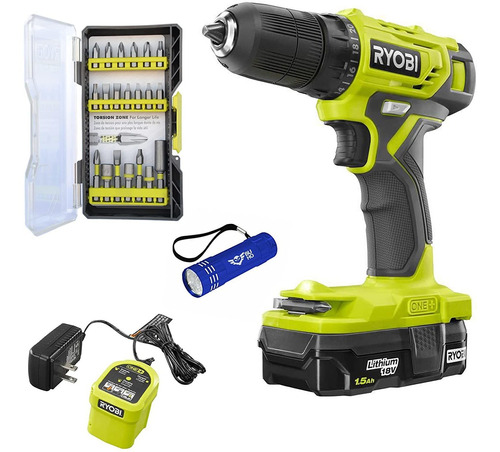 Ryobi Drill Kit Bundle 18 Volt One Cordless 3 8 En Dril...