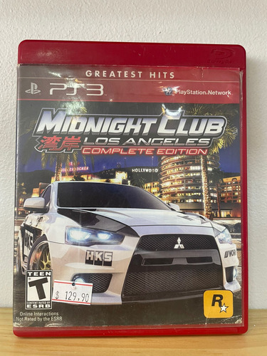 Midnight Club Los Angeles Complete Edition Ps3 Mídia Física 