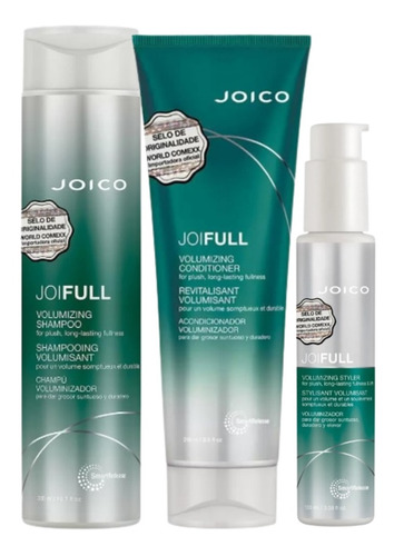 Sh 300ml + Cond 250ml + Leave-in 100ml - Joico Joifull 