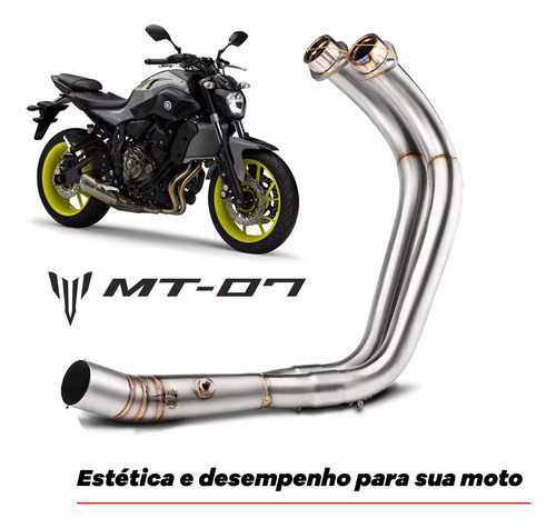 Escapamento Para Mt 07 Full Inox Ronco Esportivo Coletor