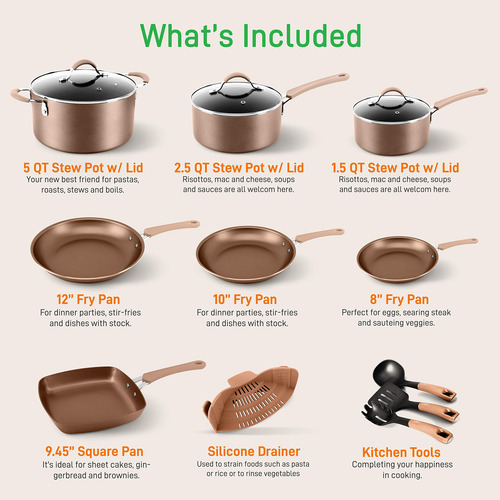 20 Piezas Utensilios De Cocina Antiadherentes Nutrichef