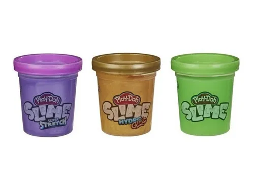 Play Doh Slime Mini 3 Unidades morado Dorado Verde