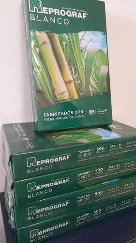Imagen 3 de 9 de Resma De Papel Tamaño Oficio Marca Reprograf