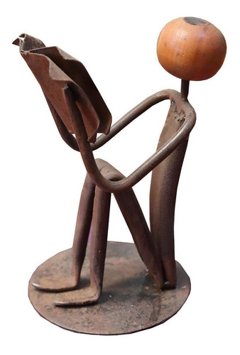 Escultura Leitor Sentado - Pernas Dobradas
