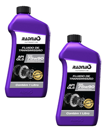 Kit 2 Oleos  Cambio Manual 75w90 1l Radnaq