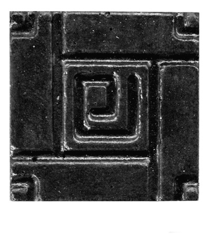 Lístelo Decorcreto Cuadro Azteca Negro 6 X 6