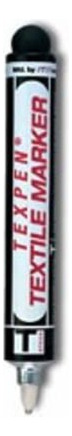 Dykem Texpen Textil Marker White- Fine Point Punta Acero