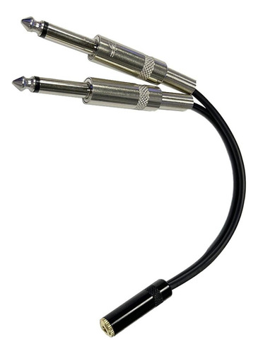 Cable Adaptador De Audio De 3,5mm A Doble De 6,35mm, Carcasa