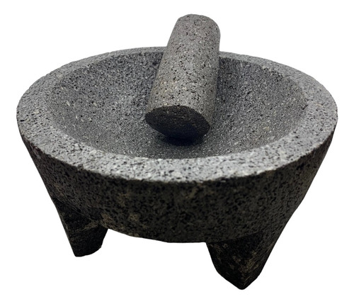 Molcajete Artesanal Piedra Volcánica 8 Pulgadas