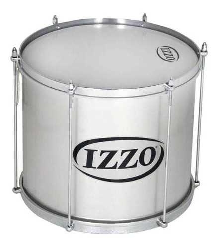 Surdo Izzo 14x30 Em Alumínio 6 Afinações Com Pele Leitosa