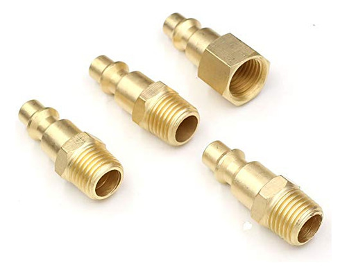 Conjunto Accesorios Aire Comprimido 1/4puLG Npt - 5 Pzas.
