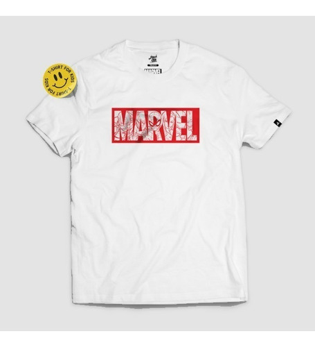 Jack Lee Editions Remera Marvel Kids Blanca T12 3203