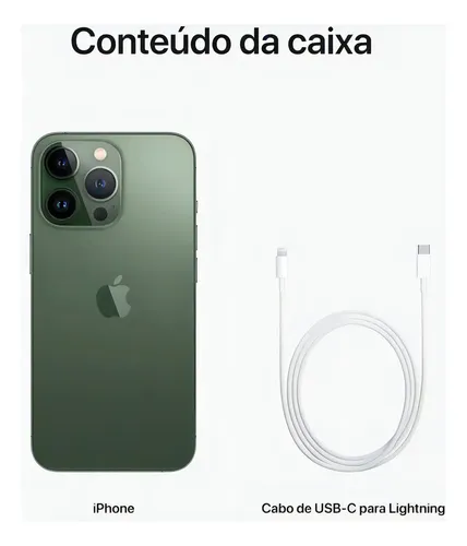 iPhone 13 Pro 128 GB verde-alpino - Excelente (Recondicionado