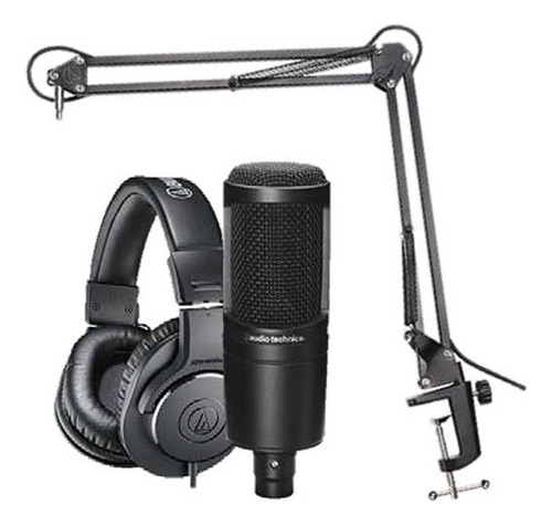 Pack Microfono De Estudio Audio-technica At2020pk Nuevo