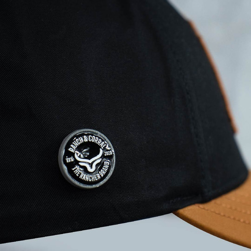 Gorra Ranch&corral Original Motocicleta Viajero Negro/cafe Unica