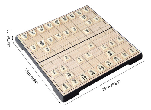 Jogo De Xadrez Shogi Magnetic Foldable Ese, Jogo De Tabuleir