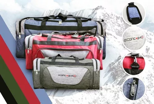 Bolso Hombre Con Correa Y Divisiones - Aconcagua