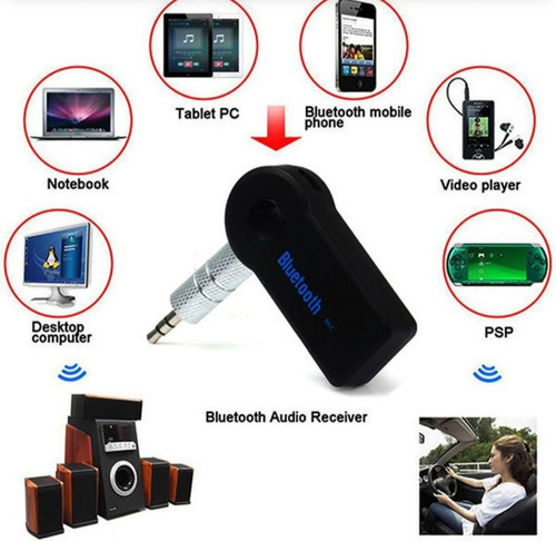 Adaptador Veicular P2 Bluetooth Receptor Conversor P/ Carro