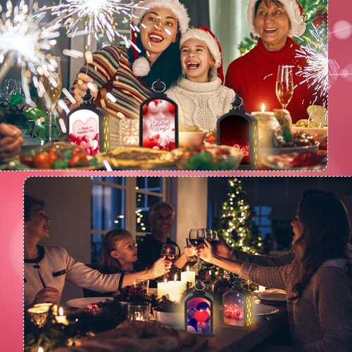 Baquler 6 Pcs Valentín Día Velas Velas Sublimación Vela Vela