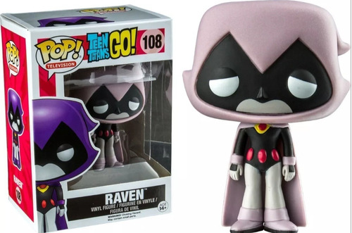 Funko Pop! Original Dc #108 Raven-(lila)+protector. Acetato