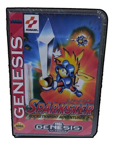 Sparkster Aventures Repro Sega Genesis Americano Con Caja